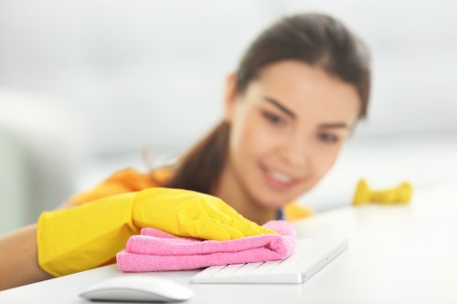 Deep cleaning process for a sofa in a Thamesmead home