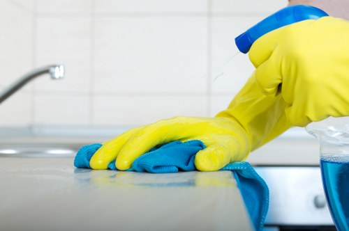Protective equipment used during a carpet cleaning job in Thamesmead