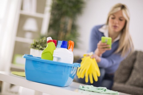 Eco-friendly carpet cleaning team supporting recycling and sustainable waste management