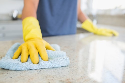 Image showing a carpet cleaning issue being assessed by staff